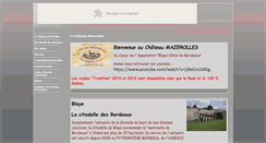 Desktop Screenshot of chateaumazerolles.com